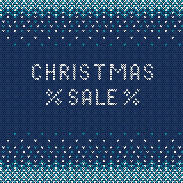 Vánoční prodej pletené 1 — Stockový vektor