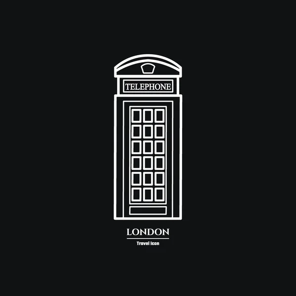 Phone booth Icon 1 — стоковий вектор