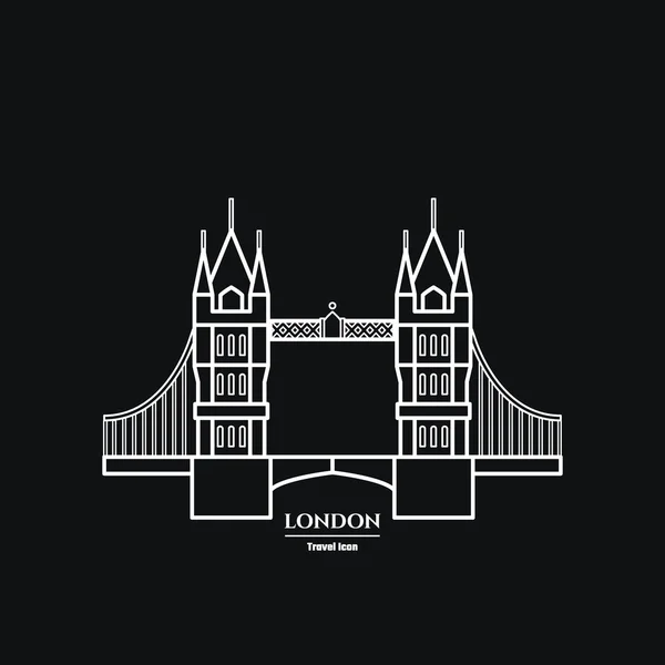 Tower bridge значок — стоковий вектор