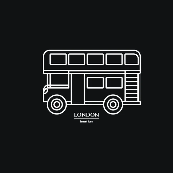 Doppio autobus Londra — Vettoriale Stock