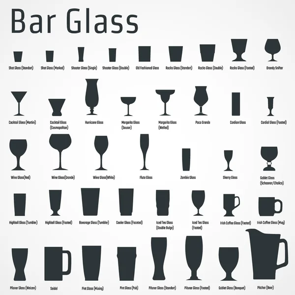 Icono de barra de vidrio — Archivo Imágenes Vectoriales