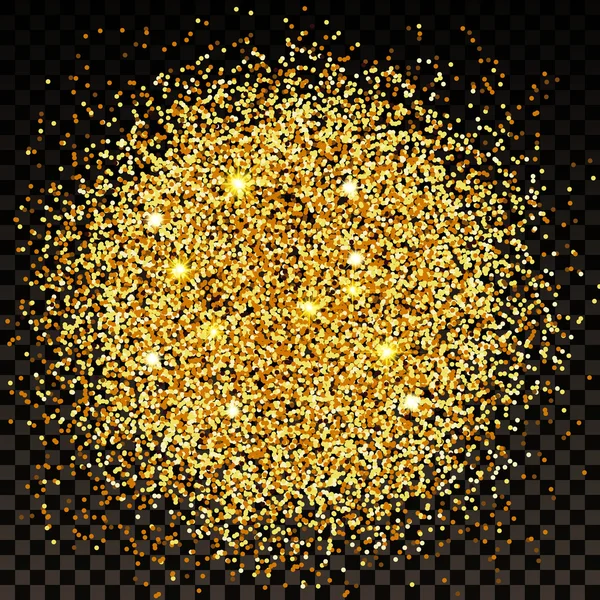 Fond de confettis dorés — Image vectorielle