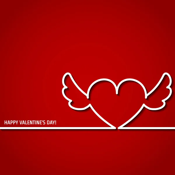 Valentine Outline 1 — Stock Vector