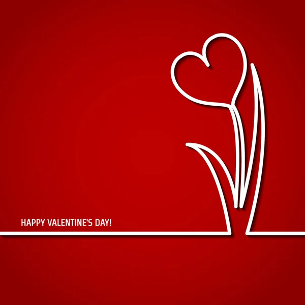 Valentine contour 1 — Image vectorielle