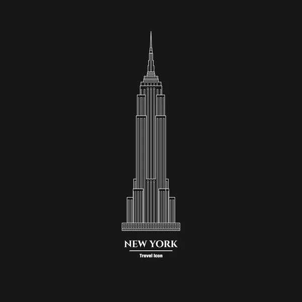 New York Skyscraper Icon 1 — Stockvector