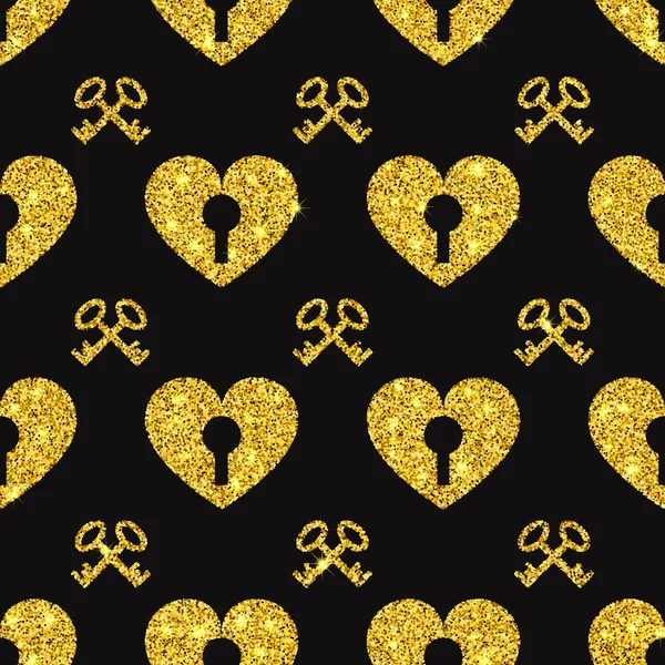 Valentine Heart Seamless Pattern 1 — Wektor stockowy