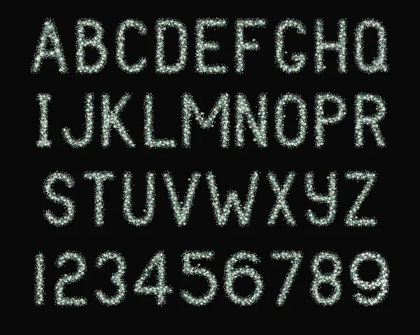 Sparkle Shine lettertype 1 — Stockvector
