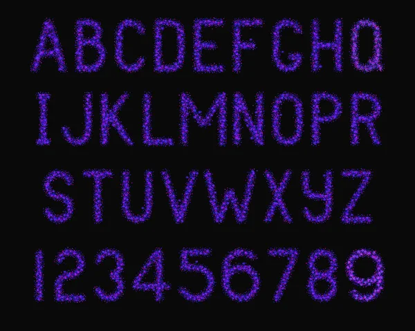 Sparkle Shine lettertype 1 — Stockvector