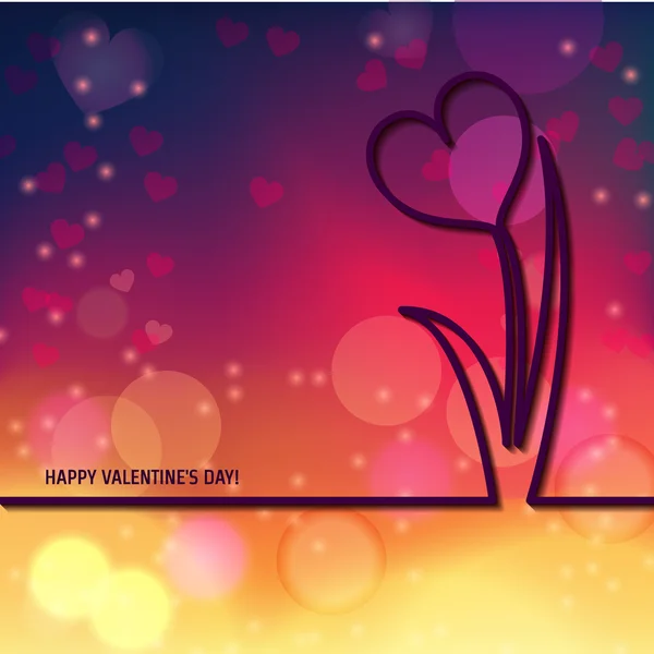 Outline Valentines day 1 — Stock Vector
