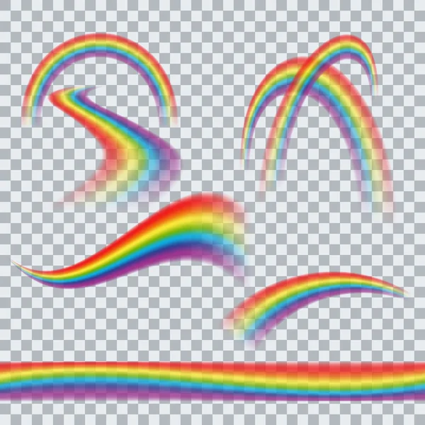 Rainbow isolerade form 1 — Stock vektor