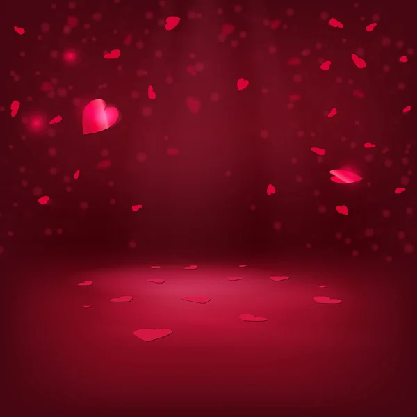 Valentine cuori sfondo 1 — Vettoriale Stock
