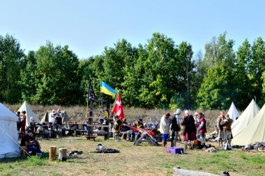 Kamp askerler. Hazırlık