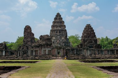 pimai Kalesi, Tarih Parkı ve Tayland antik kale.