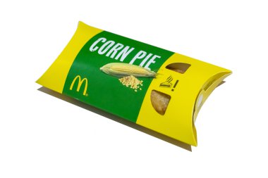 Bir Mcdonald's Mısır Pastası. Mcdonald's dünyanın en büyük fast food .