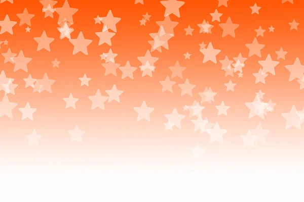 Résumé orange bokeh étoiles fond — Photo