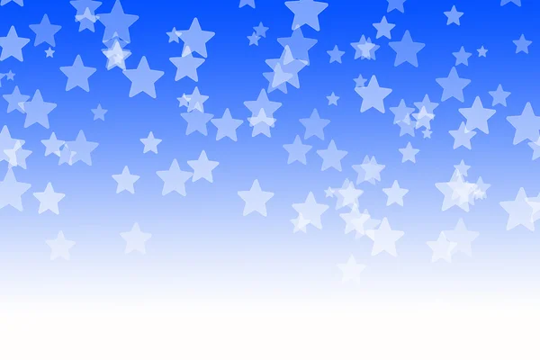 Абстрактный синий фон боке-звёзд — стоковое фото