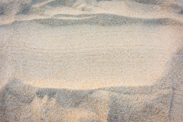 砂のビーチでの書き込みのための印 — ストック写真