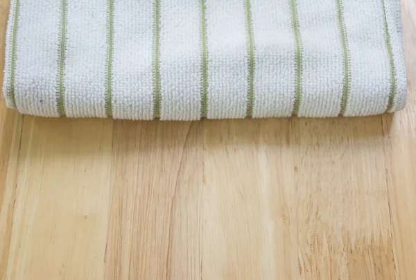 Napkin  on the wood table — Stock Photo, Image