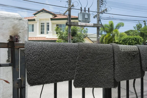 carpet car  drying with sunlight