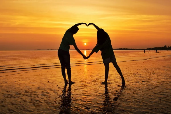 Amoroso en la playa — Foto de Stock