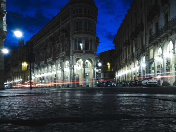 Turim de noite — Fotografia de Stock