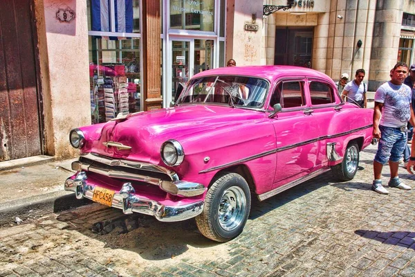 Coche Retro Ciudad Habana Cuba —  Fotos de Stock
