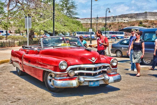 Retro Auto Havaně Kubě — Stock fotografie
