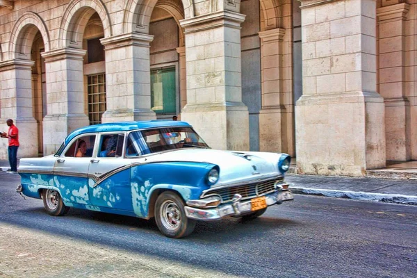 Coche Retro Ciudad Habana Cuba —  Fotos de Stock