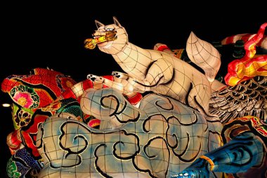 Aomori Bölgesi Nebuta, Japonya 2013 Ağustos. Aomori her yaz 