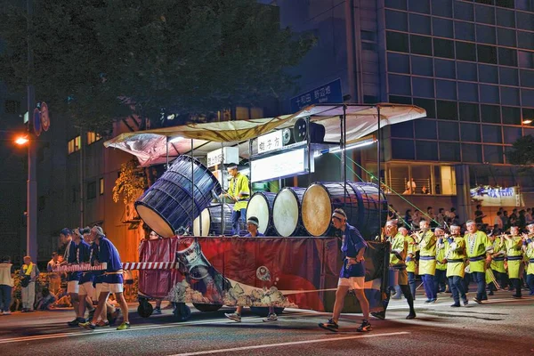 Aomori Bölgesi Nebuta, Japonya 2013 Ağustos. Aomori her yaz 