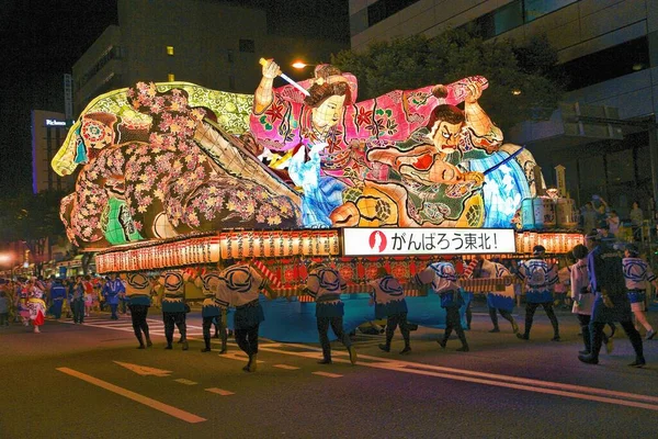 Aomori Bölgesi Nebuta Japonya 2013 Ağustos Aomori Her Yaz Aomori — Stok fotoğraf