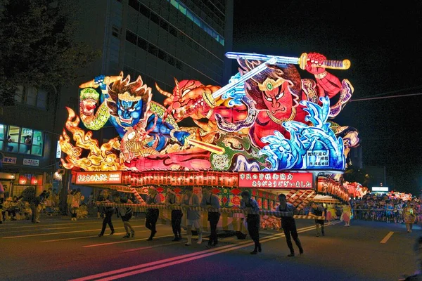 Aomori Bölgesi Nebuta, Japonya 2013 Ağustos. Aomori her yaz 