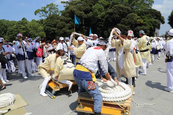 Ise, Japonya, Ağustos 2013. Ise Büyük Tapınağı, güneş tanrıçası Amaterasu 'ya adanmış bir Shinto tapınağıdır. Ise Yenilenme (Shikinen Sengu) her 20 yılda bir olur.