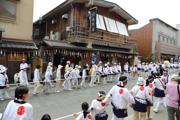Ise, Japonya, Ağustos 2013. Ise Büyük Tapınağı, güneş tanrıçası Amaterasu 'ya adanmış bir Shinto tapınağıdır. Ise Yenilenme (Shikinen Sengu) her 20 yılda bir olur.