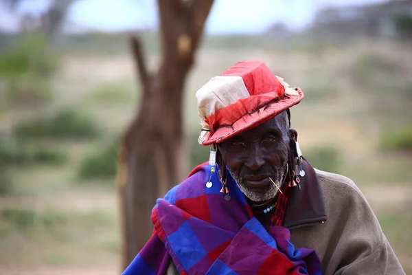 Maasai National Village Traditional Dances Costumes — Stock Photo, Image