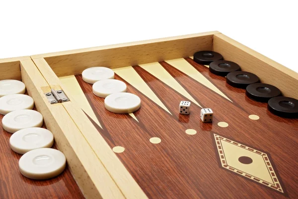 Backgammon gioco da tavolo — Foto Stock