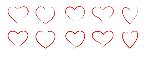 Серцеве Зображення Векторної Ілюстрації Шаблону — стоковий вектор