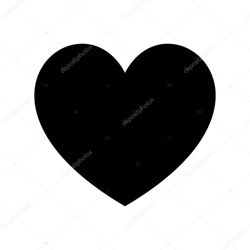 heart image of vector template illustration