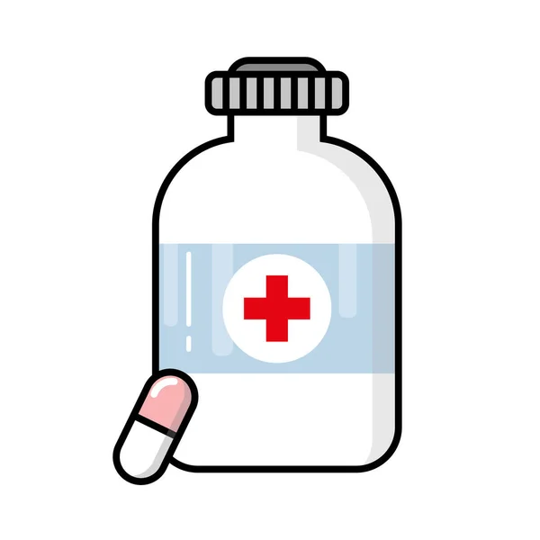 Iconos Signos Médicos Atención Médica Para Stock Esquema Mínimo Iconos — Vector de stock