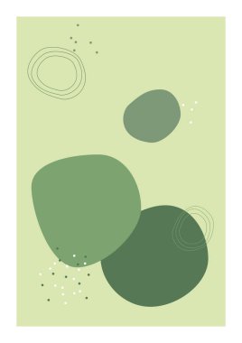 Bohem kolaj duvar izleri. Orta Çağ Modern Tasarımı. Çiçek posterleri. Vektör çizimi. Boho estetik soyut botanik duvar resimleri posterleri. İskandinav tasarımı, doğal doğal renkler.