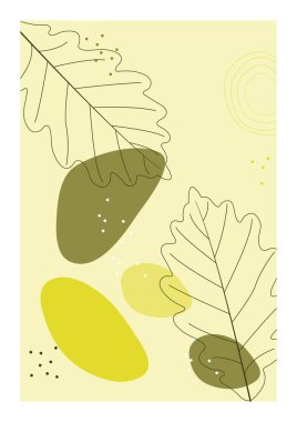 Bohem kolaj duvar izleri. Orta Çağ Modern Tasarımı. Çiçek posterleri. Vektör çizimi. Boho estetik soyut botanik duvar resimleri posterleri. İskandinav tasarımı, doğal doğal renkler.