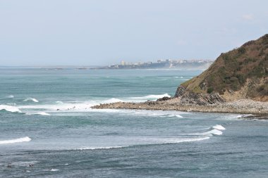 Basque coast okyanusta