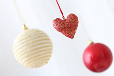 Dekoratif kırmızı kalp