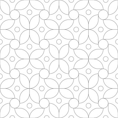 Geometrik dikişsiz desen. vektör illüstrasyonu