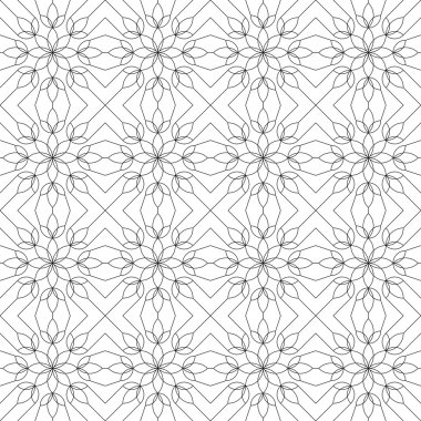 Geometrik dikişsiz desen. vektör illüstrasyonu