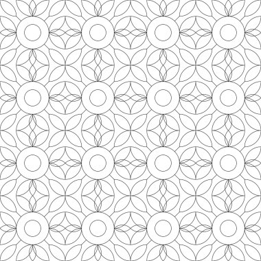 Geometrik dikişsiz desen. vektör illüstrasyonu