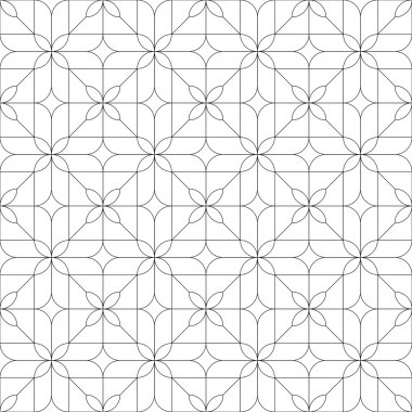 Geometrik dikişsiz desen. vektör illüstrasyonu