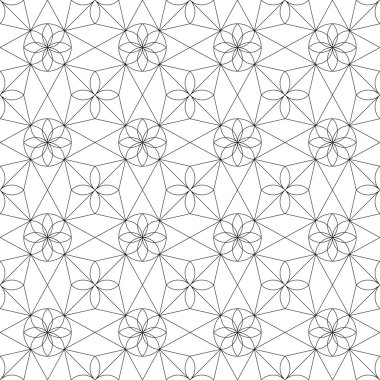 Geometrik dikişsiz desen. vektör illüstrasyonu