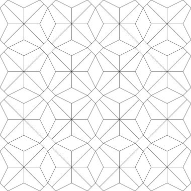 Geometrik dikişsiz desen. vektör illüstrasyonu
