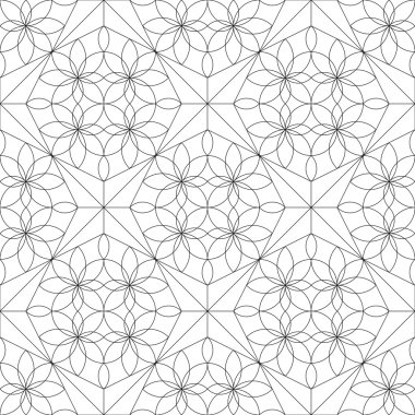 Geometrik dikişsiz desen. vektör illüstrasyonu